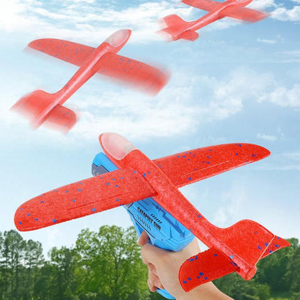 Plane Gun Airplane Launcher Toy Catapult Outside Flying Launcher Outdoor Toys AU - Aimall