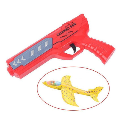 Plane Gun Airplane Launcher Toy Catapult Outside Flying Launcher Outdoor Toys AU - Aimall