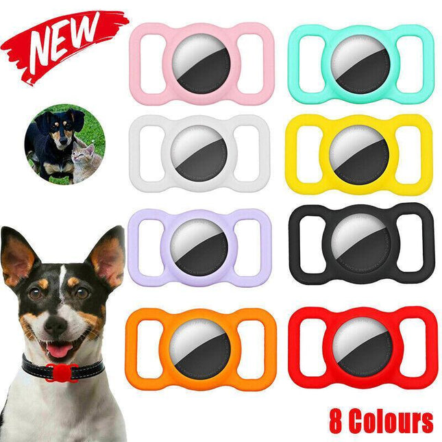 Silicone Pet Protective Case for Airtag Loop Apple GPS Finder Dog Cat Collar AU - Aimall