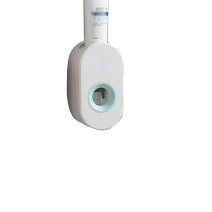 Automatic Toothpaste Dispenser Bathroom Wall-mounted Rack Toothbrush Holder AU - Aimall