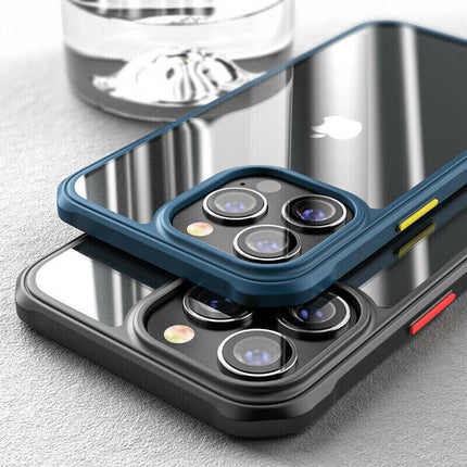 Shockproof Clear Bumper Case For iPhone 13 Pro Max Phone Back Cover Protective - Aimall