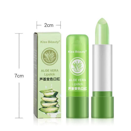 Aloe Vera Lip Colour Changing Lipstick Long Lasting Moisturizing Natural Balm AU - Aimall