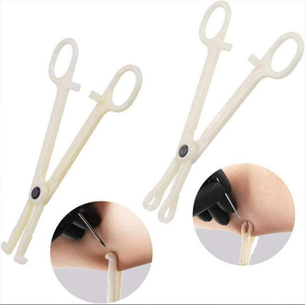 42Pcs Body Piercing Kit Needle Nipple Belly Tongue Eyebrow Nose Lip Ring 14G/16G - Aimall