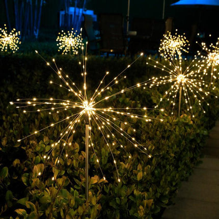 2X Fireworks LED Fairy String Lights Starburst Solar Xmas Garden Night Lamp AU - Aimall