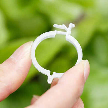 50-200x Tomato Greenhouse Ties Veggie Plant Support Clips Garden trellis Stake - Aimall