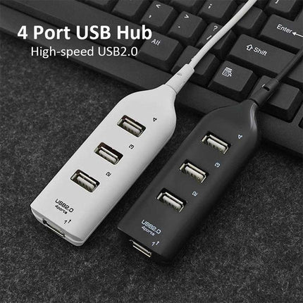 Multi USB Hub 4 Port High Speed Slim Compact Expansion Smart Splitter OZ AU - Aimall