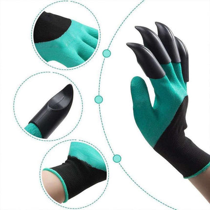 Garden Gloves with Claws for Women and Men outdoor Digging Planting Weeding AUS - Aimall