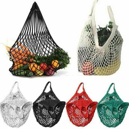 Mesh Net Turtle Bag String Shopping Bag Reusable Fruit Storage Handbag Totes AU - Aimall