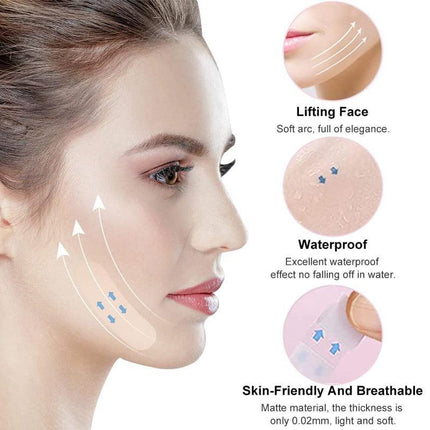 40PCS Invisible Face Neck Chin Eye Lift Facelift Sticker V Shape Tapes -AU Stock - Aimall