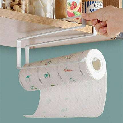 Paper Towel Holder Hanger Rack Kitchen Shelf Organizer Cabinet Under Roll Cup AU - Aimall