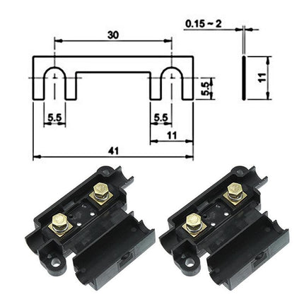 40A MIDI FUSE KIT 4 ANS Holder 7 x 40 AMP Fuses to Suit Redarc BCDC Dual Battery - Aimall