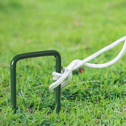 Marlow 50PCS Synthetic Artificial Grass Turf Pins Pegs U Fastening Lawn Weed Mat - Aimall