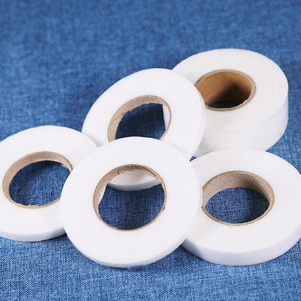 1-5Rolls 64M Fabric Fusing Tape Adhesive Hem Iron-on Tape Hemming Tape 15mm Wide - Aimall