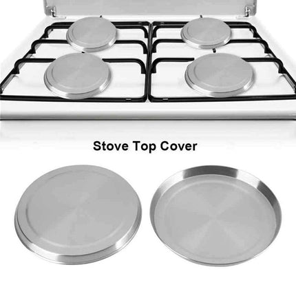 4Pcs Round Stainless Steel Electric Stove Top Burner Cooker Protection Covers AU - Aimall