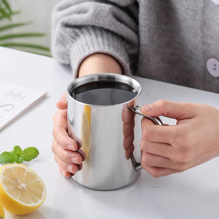 2PCS 380ML Stainless Steel Double Wall Cup Mugs Drinking Coffee Camping Travel - Aimall