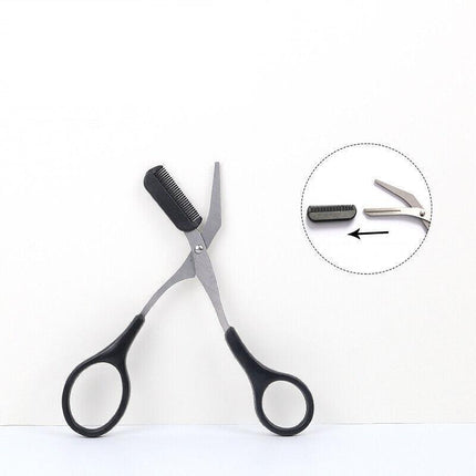 3PCS Eyebrow Razor Set Trimmer Shaver Scissors spooley Dermaplaning Tweezers AU - Aimall