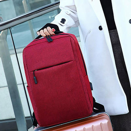 Men Women Canvas Waterproof Backpack Bag School Travel Laptop Bag Business Bag - Aimall