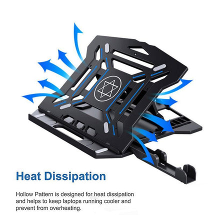 Ergonomic Adjustable Laptop Stand Portable Home Office Desk Riser Holder Tray AU - Aimall