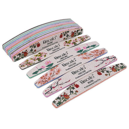 5Pcs Flower Nail Files Sanding Buffer 80-240 Grit Professional Manicure Pedicure - Aimall