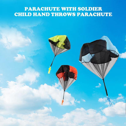 Hand Throwing Mini Soldier Parachute Funny Toy Kid Outdoor Game Play Educational - Aimall