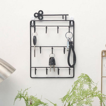 Door Back Organizer Key Holder Hanging Wall Mounted Hanger Hooks Storage Rack AU - Aimall