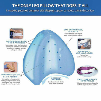 Memory Foam Leg Pillow for enhanced night comfort.