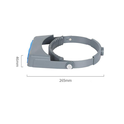 Headband Magnifier Head Wearing Jeweler Reading Magnifying Glass Loupe Optivisor - Aimall