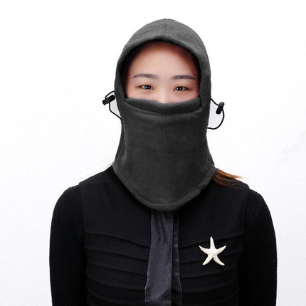 THERMAL FLEECE BALACLAVA Ski Snowboard Motorbike Face Mask Hood Hat Beanie Warm - Aimall