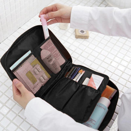Travel Cosmetic Storage MakeUp Bag Folding Toiletry Wash Organizer Pouch New AU - Aimall