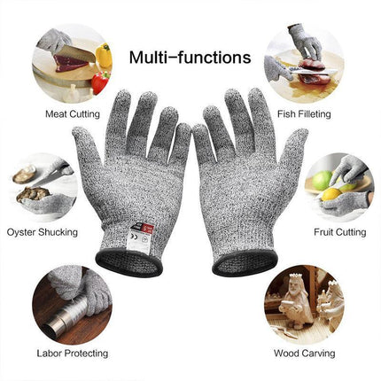 Safety Stainless Steel Cut Proof Stab Resistant Wire Metal Mesh Butcher Glove OZ - Aimall