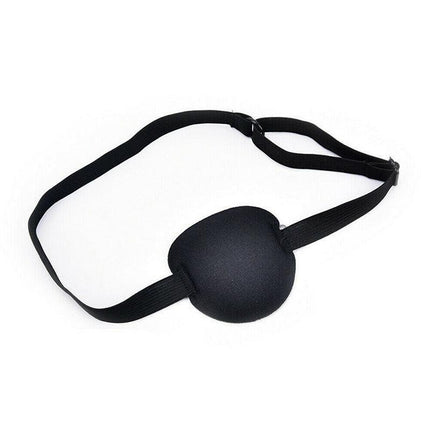 1/2/3/4/5PCS Eye Patch Shade Concave Washable Soft Adjustable Strap Black AU - Aimall