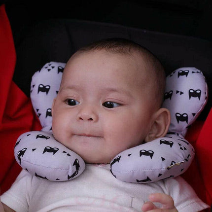 Baby Soft U-Shaped Auto Car Seat Stroller Head Neck Support Pillow Cushion AU - Aimall