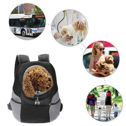 Puppy Travel Mesh Pet Dog Carrier Backpack Front Travel Portable Shoulder Bag Au Aimall