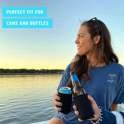 10-50X Foldable Blank Can Stubby Cooler Holder Sleeve Sublimation Heat Transfer - Aimall
