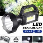 Solar LED Searchlight USB Rechargeable Spotlight Flashlight Torch Power Bank AU - Aimall