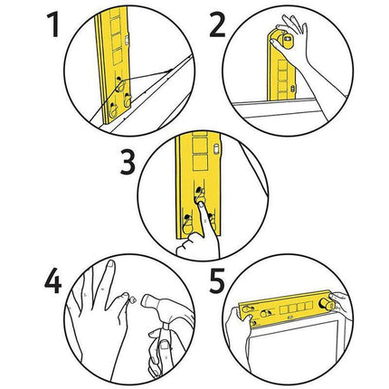 Picture Hanging tool Tools Frame Hanger Easy Wall Photo Hanging Level Ruler AU - Aimall