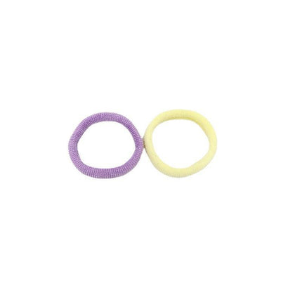 100x Hair Ties Elastic Band Snagless Ponytail Tie School Bubbles Various Colours - Aimall