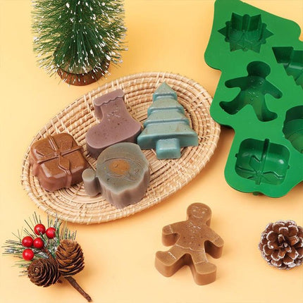 Christmas Tree Cake Mold Silicone Fondant Decor Candy Chocolate Baking Tools BS - Aimall