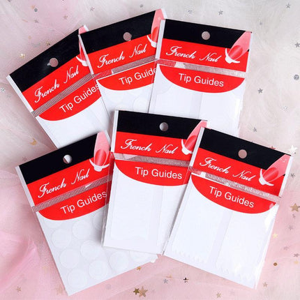 French Tip Nail Decoration Strip Sticker Stencil Guides Manicure Art AU STOCK - Aimall
