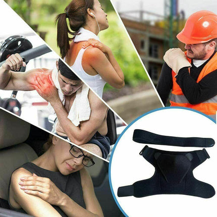 AOLIKES Shoulder Brace Rotator Cuff Pain Relief Support Therapy Belt Sleeve AU - Aimall
