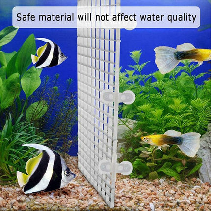 8Pcs Plastic Fish Grid Divider Durable  Holder Fish Tank Tray Egg Crate Aquarium Aimall