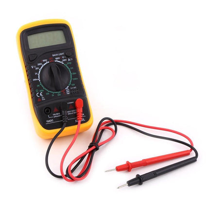 LCD Digital Multimeter, Back ground light, AC DC Voltmeter Ohmmeter Multi Tester - Aimall