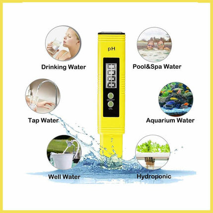 Digital Electric PH Meter LCD Tester Pocket Aquarium Water Test Pen Hydroponics - Aimall