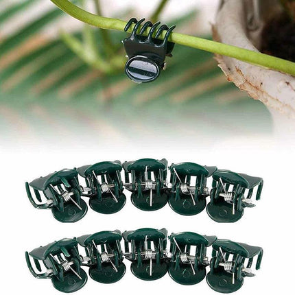 100PCS Plastic Orchid Plant Garden Clips Vegetable Support Flower Holding Stake - Aimall