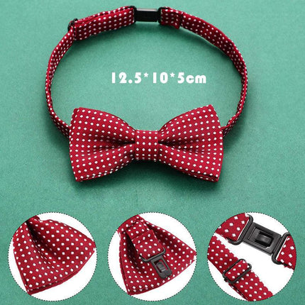 Boys Bow Tie Polka Dot Necktie Baby Children Kids Neck Bow TIES Toddler Wedding - Aimall