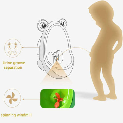 Frog Shaped Kid Baby Potty Toilet Training Urinal Boys Pee Trainer Bathroom AU - Aimall