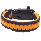 Outdoor Emergency 5 In 1 Survival Paracord Bracelet Flint Starter Whistle Compas Aimall