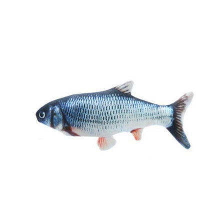 Electric Dancing Fish Kicker Cat Toy Wagging Realistic Moves USB Rechargeable AU - Aimall