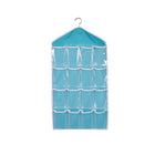 16 Pockets Organizer Clear Hanger Wardrobe Storage Bag Hanging Socks Rack Holder - Aimall