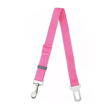 Adjustable Pet Dog Safety Car Vehicle Seat Belt Harness Lead Pet Seatbelt Nylon - Aimall